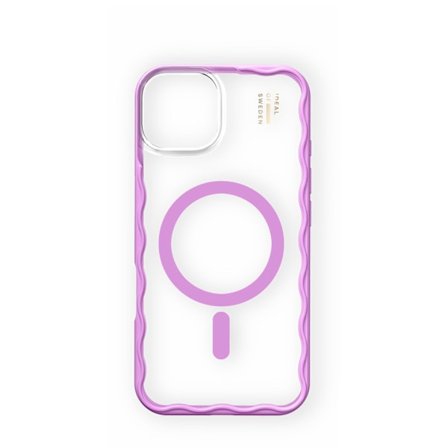 Wavy Case MagSafe iPhone 13 / 14 / 15 / 16e Pink