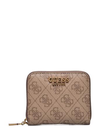 Laurel Slg Small Zip Around Bags Card Holders & Wallets Wallets Beige GUESS