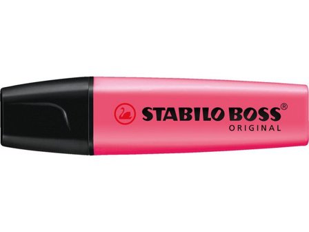 STABILO Överstrykningspenna BOSS Original rosa snedskuren spets 2+5mm - Lyreco - Kontorsmaterial - Pennor - Överstrykningspennor
