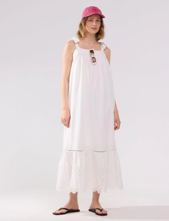Lindex Dress Leah - White - M