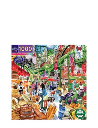 Puzzle 1000 Pcs - London Market Patterned Eeboo