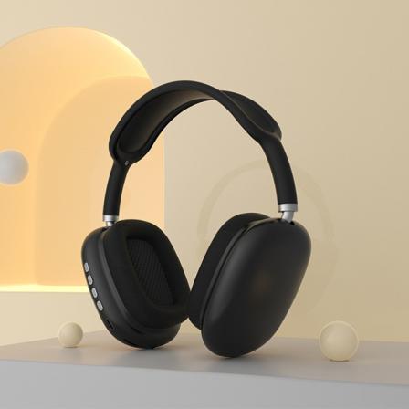 Nye P9-Max TWS Bluetooth-hovedtelefoner Trådløse hovedmonterede black