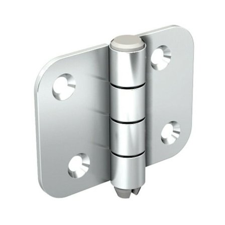 Galvaniserade stål gångjärn 2 st, axel 8 mm, dimensioner 65x50 mm