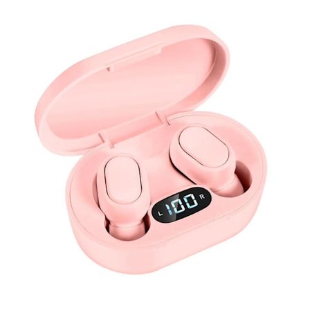 E7S Trådlösa 5.0 Bluetooth-headset HIFI Förlustfritt ljud (Rosa)