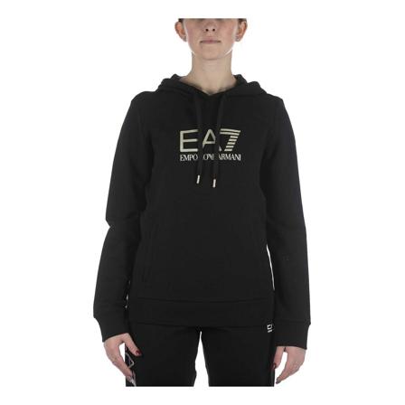 Emporio Armani Ea7, Hoodies Zwart, Dames, Maat:S
