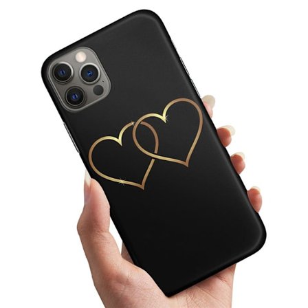 iPhone 13 Pro - Skal/Mobilskal Double Hearts