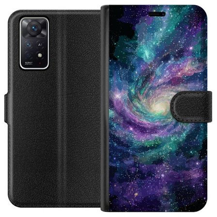 Kompatibel Tegnebogsetui til Xiaomi Redmi Note 11 Pro 5G Dekorativ orientalsk lanterne med halvmåne og stjerner i varmt gyldent nattelys