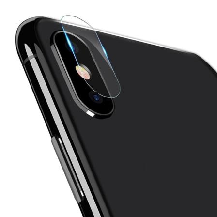 2 kpl iPhone X/XS - N yt nsuoja Kamera - Karkaistua Lasia Transparent