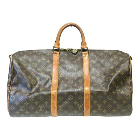 Louis Vuitton Vintage Weekend Väska brun, Dam Vintage Väskor, Dam, Storlek: ONE SIZE