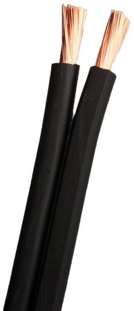 SUPRA 2000000337 Högtalarkabel 0,127 mm, syrefria kopparkardeler 2x2.5, svart, 600 m, Anslutningsdon & kablar