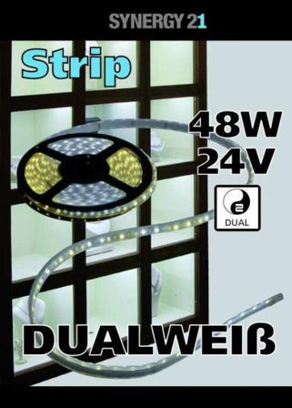 SYNERGY 21 LED Flex Strip dualweiß DC24V 48W pro Farbe IP20
