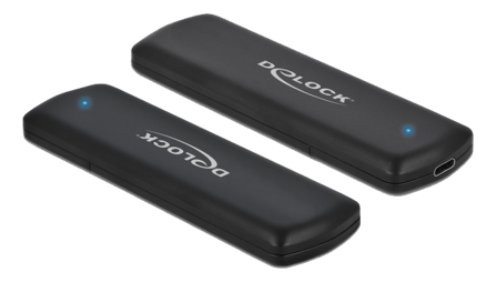 Delock External Enclosure for M.2 NVMe PCIe SSD with USB Type-C female - tool free - drevkabinett - M.2 NVMe Card - USB 3.2 (Gen 2)