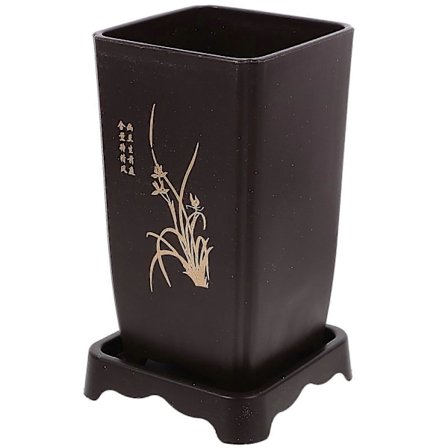 1 Sæt Orkide Blomsterpotte med Underskål Orkide Plantepotte Planteskolepotte