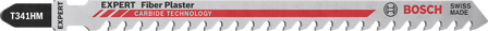 Bosch Expert T341HM Fiber Plaster Stikksagblad 3-pakk 132 mm, Maskintilbehør & forbruk