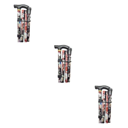 1/2/3 hopfällbar käpp Justerbar 5-sektions handcampingstav