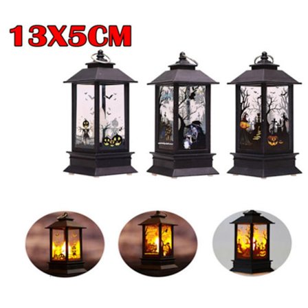 Halloween Portable Lantern Pumpkin Castle Lantern Lamp