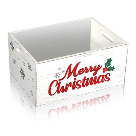 Dekorativ rustik opbevaringskasse i bondehusstil til julekakao-bar, boligindretning KCZ