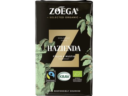 ZOEGAS Kaffe Hazienda ekologiskt 450g - Lyreco - Kök och servering - Kaffe och te - Bryggkaffe