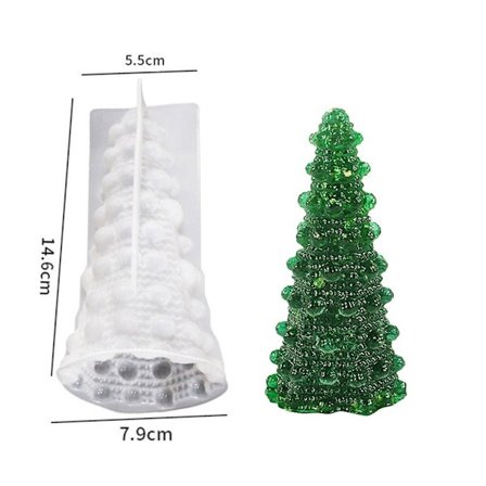 Lys Silikoneform Kage Harpiksform STOR STOR