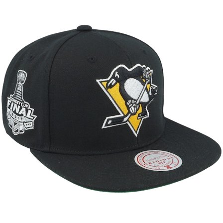 Mitchell & Ness - Negro snapback Gorra - Pittsburgh Penguins Top Spot Black Snapback @ Hatstore
