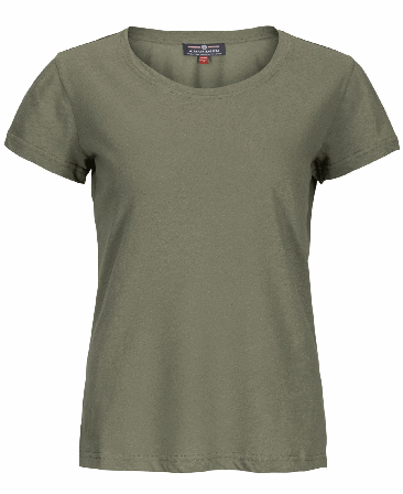 Amundsen Linen Tee Womens Olive Ash