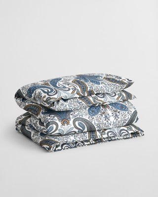 GANT - Key West paisley dobbeldynetrekk 200x220cm sateen blue