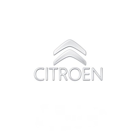 Bil metall klistremerker kreative bil logo dekorasjon klistremerker-Citroen øvre og nedre standard metall klistremerker/5 stykker