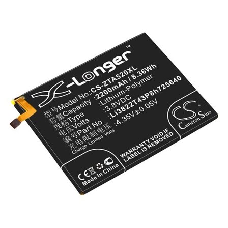 Batteri til SmartPhone, Mobil til ZTE Blade A510, BA510