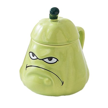 Söt tecknad keramisk mugg Hem rolig mugg 370 ml tecknad form stor mugg för kontor