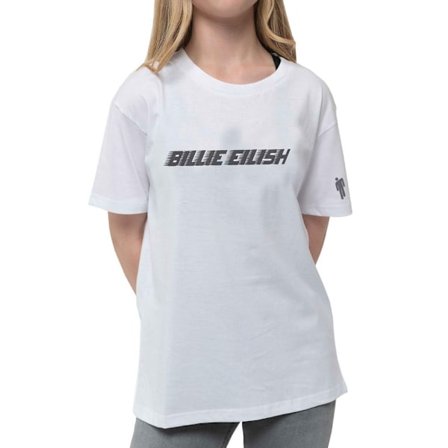 Billie Eilish Barn/Barn Racer Logo Bomull T-shirt 9-10 År