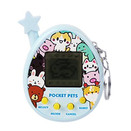 Lättviktig Resevänlig Virtuell Husdjursnyckelring Väskhänge med Inbyggda Interaktiva Funktioner för Kul På Språng