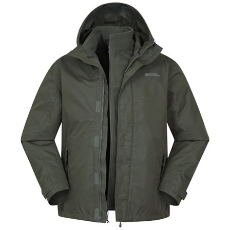 Mountain Warehouse Fell II 3-i-1 Jacka Herr XXS Mörk Khaki