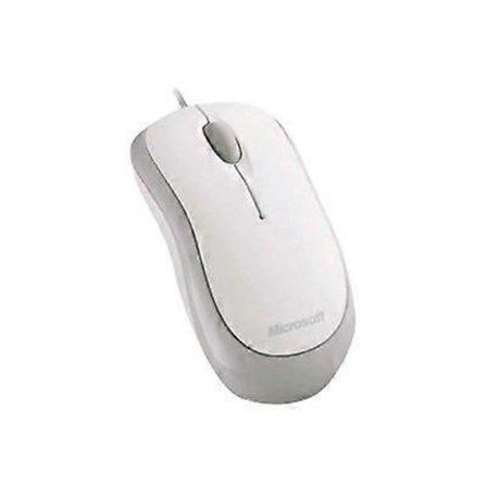 Microsoft Ready Mouse - Mus - optisk - 3 knapper - kablet - USB - hvit.