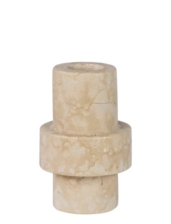 Mette Ditmer Marble Candleholder - Multi/patterned - 5.5X5.5X8.5CM