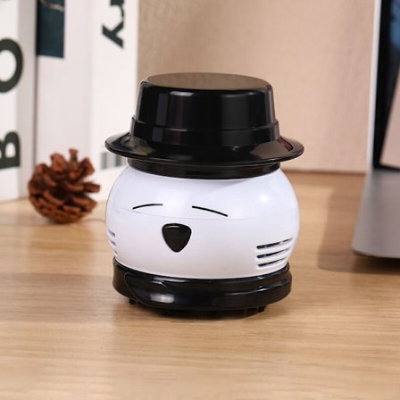 Alla huvuddammsugare skrivbordsdammsugare tecknad dator tangentbordsrengöringsborste svart