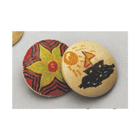 PLAYBOX Träknappar 40mm 100/fp - Lyreco - Skola och förskola - Hobbymaterial - Pyssel - Trä