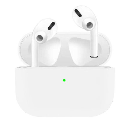 SiGN Ultra-slim Silikonfodral till Laddningsetui för Apple AirPods Pro - Vit