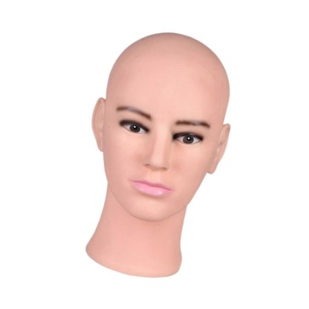 Skaldet mannequin hovedmodel til mænd, parykdisplaystand til briller, parykfremstilling - Perfekt