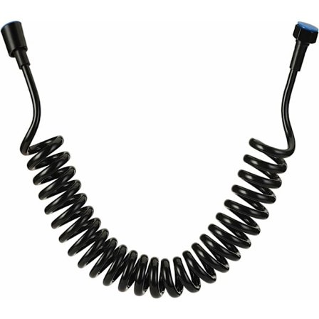 Bidet Slange 2m Teleskopisk Bruseslange ABS Udskiftning Fjeder Bruseslange til Badeværelse Toilet Håndholdt Bruserhoved Bidet Sprayer Sort