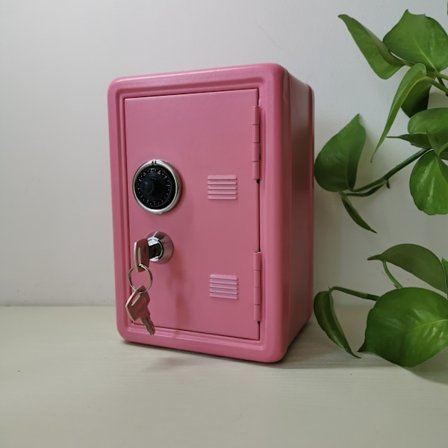 Sparegris Børnepengebank Hjemmesejfboks Sikker Møntbank Pengeopsparingsboks Adgangskode Låse Sød Lille Bank Fantastisk Gavelegetøj til Fødselsdag Børn