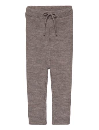 Merino Classic Rib Leggings W. Draw Strings Leggings Grå Copenhagen Colors