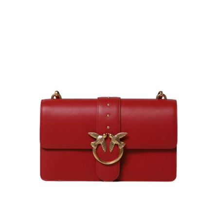Pinko, Cross Body Bags Rood, Dames, Maat:ONE Size