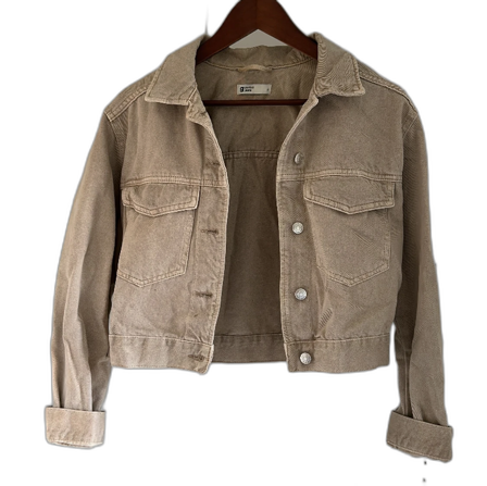 Beige jeansjacka Gina Tricot