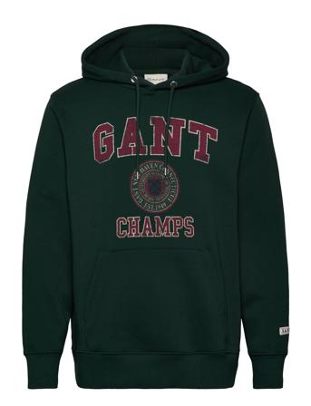 Front Graphic Sweat Hoodie Tops Sweat-shirts & Hoodies Hoodies Green GANT