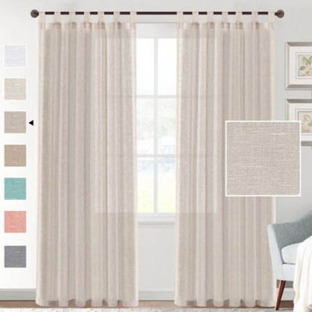 52*84 tum linneblandad genomskinlig trädgårdsvattentät gardin