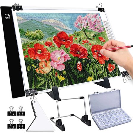 A4 LED Light Pad För Diamond Painting Kit Med USB Powered Light Pad