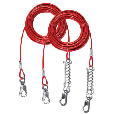 Gårdslina med spiralfjäder 5 Meter