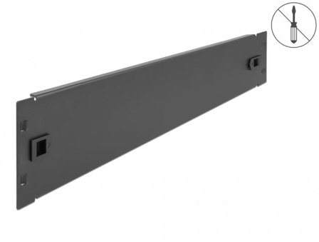 Delock 19? Network Cabinet Blind Cover tool free 2U black
