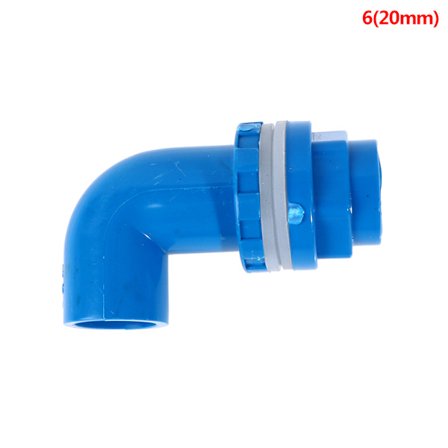 I.D 20 till 50 mm L Typ PVC-röranslutningar Fish Tank Drän s Irr