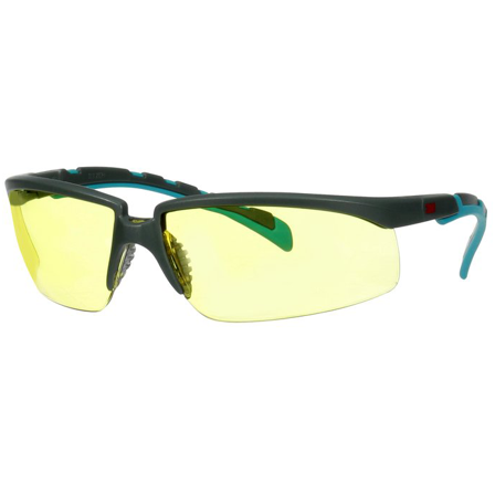 3M Solus 2000 Vernebriller Grå/blå-grønn brillestang, gul linse, Øye- & ansiktsbeskyttelse